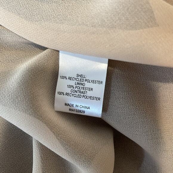 Helsa Sheer Deep V Rosette Long Slip Maxi Dress in Black Size Large - Picture 11 of 11